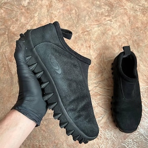 Gorpcore Vintage Y2K Salomon Contragrip Snow Moc Shoes  Black Slip On Hiking