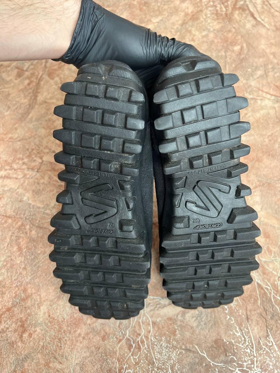Gorpcore Vintage Y2K Salomon Contragrip Snow Moc Shoes Black  display picture 3