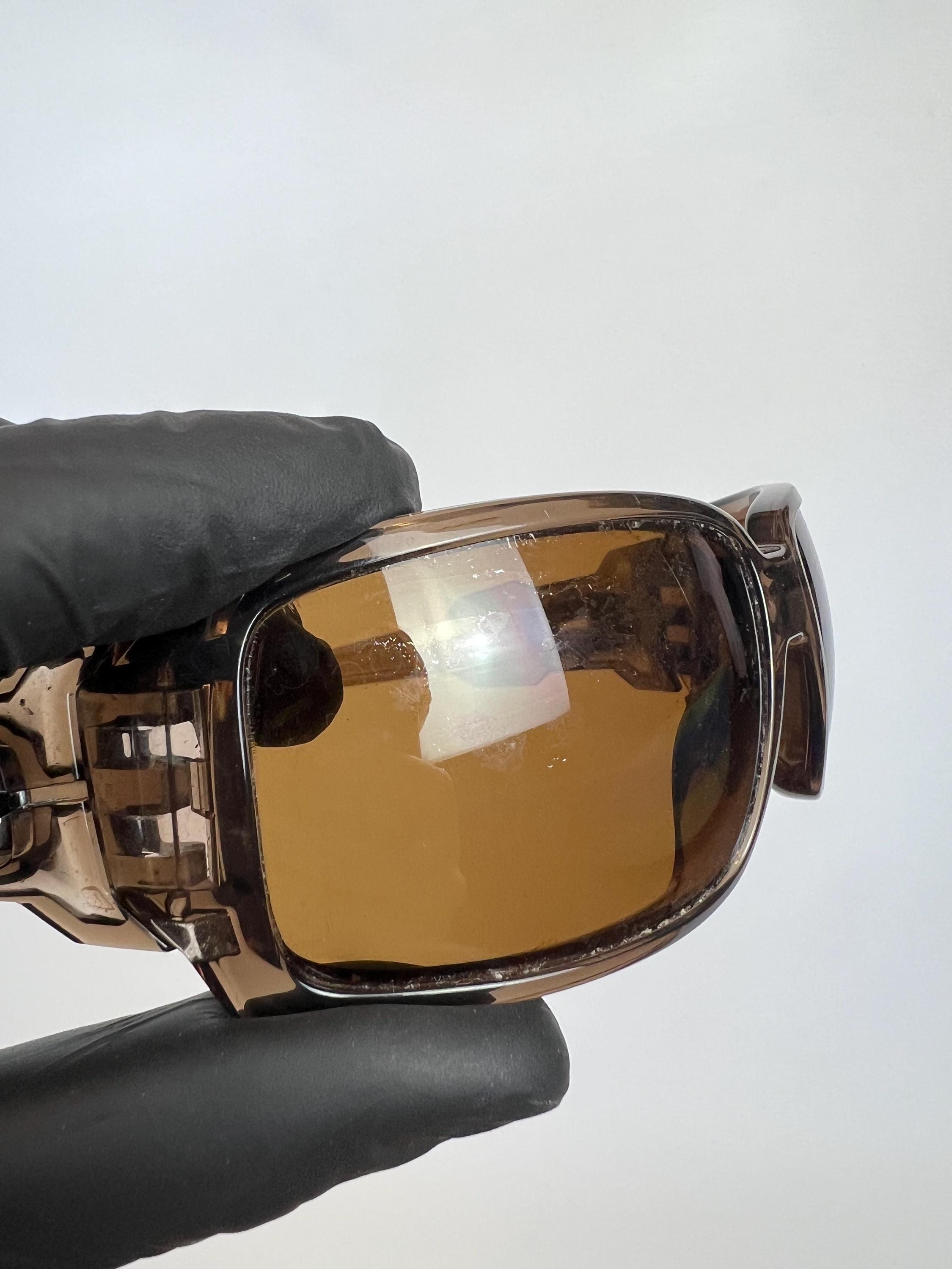 Vintage Oakley Oil Drum Sunglasses Dark Translucent Brown Made in