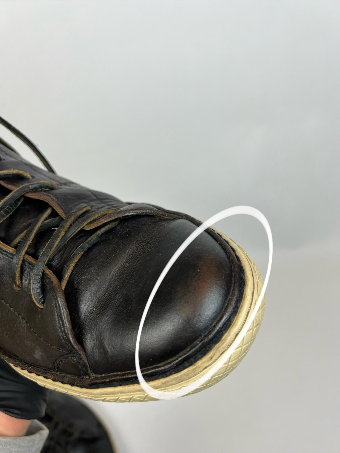 Frye Mens Leather Boots Black 8,5, foto 4 di 5