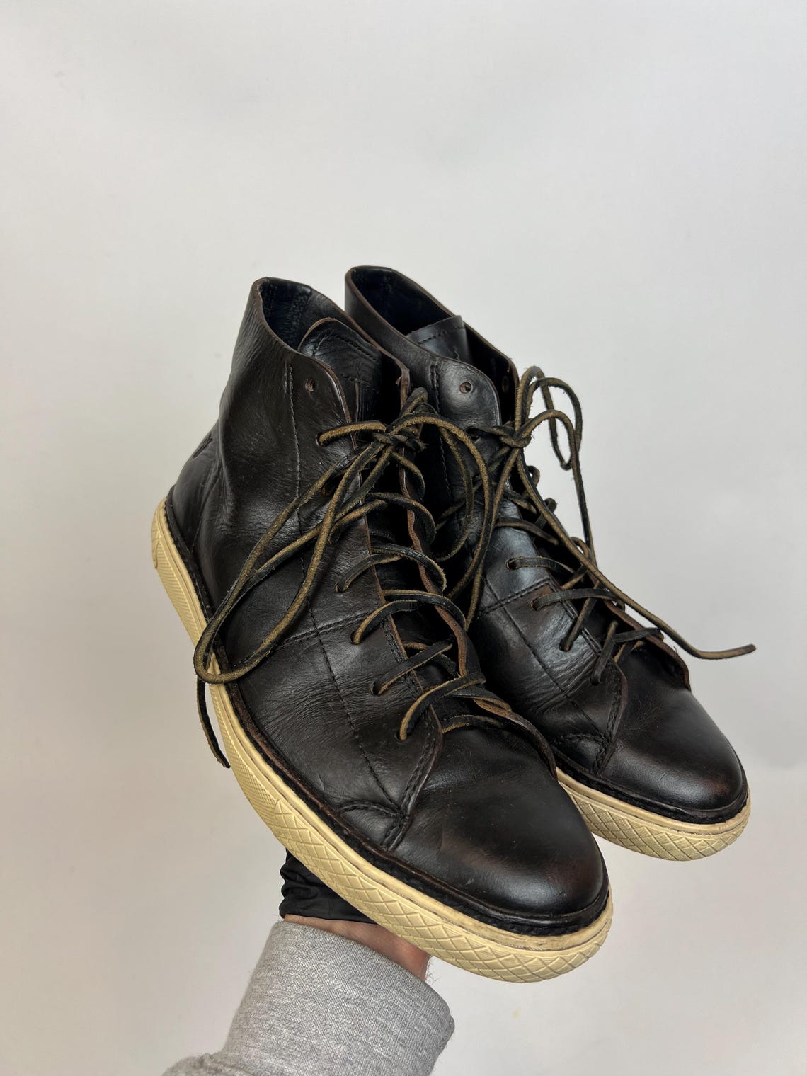 Frye Mens Leather Boots Black 8,5, foto 1 di 5