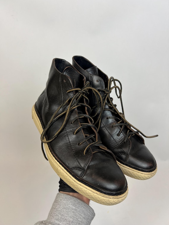 Frye Mens Leather Boots Black 8,5