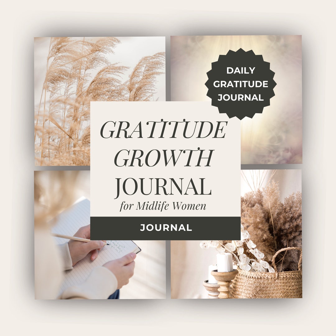 Gratitude Growth Journal INSTANT DOWNLOAD Printable Journal Women's ...