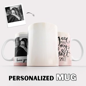 Taza de amor: ¡Personaliza tu historia con una foto cautivadora y una cita sincera! Ordene ahora para recuerdos preciados