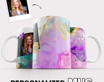 Unique Mug: Capture Your Moments with Custom Photo and Phrase. Unforgettable Gift for Your Loved One. Order Now!