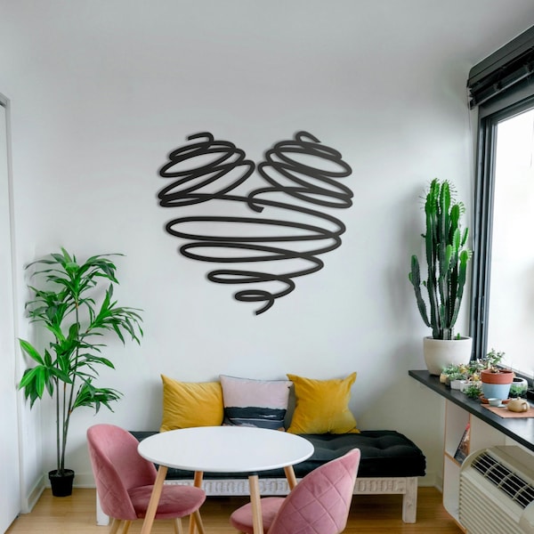 Metal Heart Wall Decor - Etsy