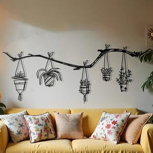 Flower Garden Metal Wall Art | Kitchen Metal Wall Decor | Unique Birthday Gift | Outdoor Metal Home Decor | Bestseller Gift | Home Gift