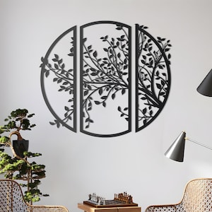 Decorative Branch Metal Wall Art, Nature sign, Tree branches, Wall hangings, Home decor, Housewarming gift, Gift for her, Metal artwork