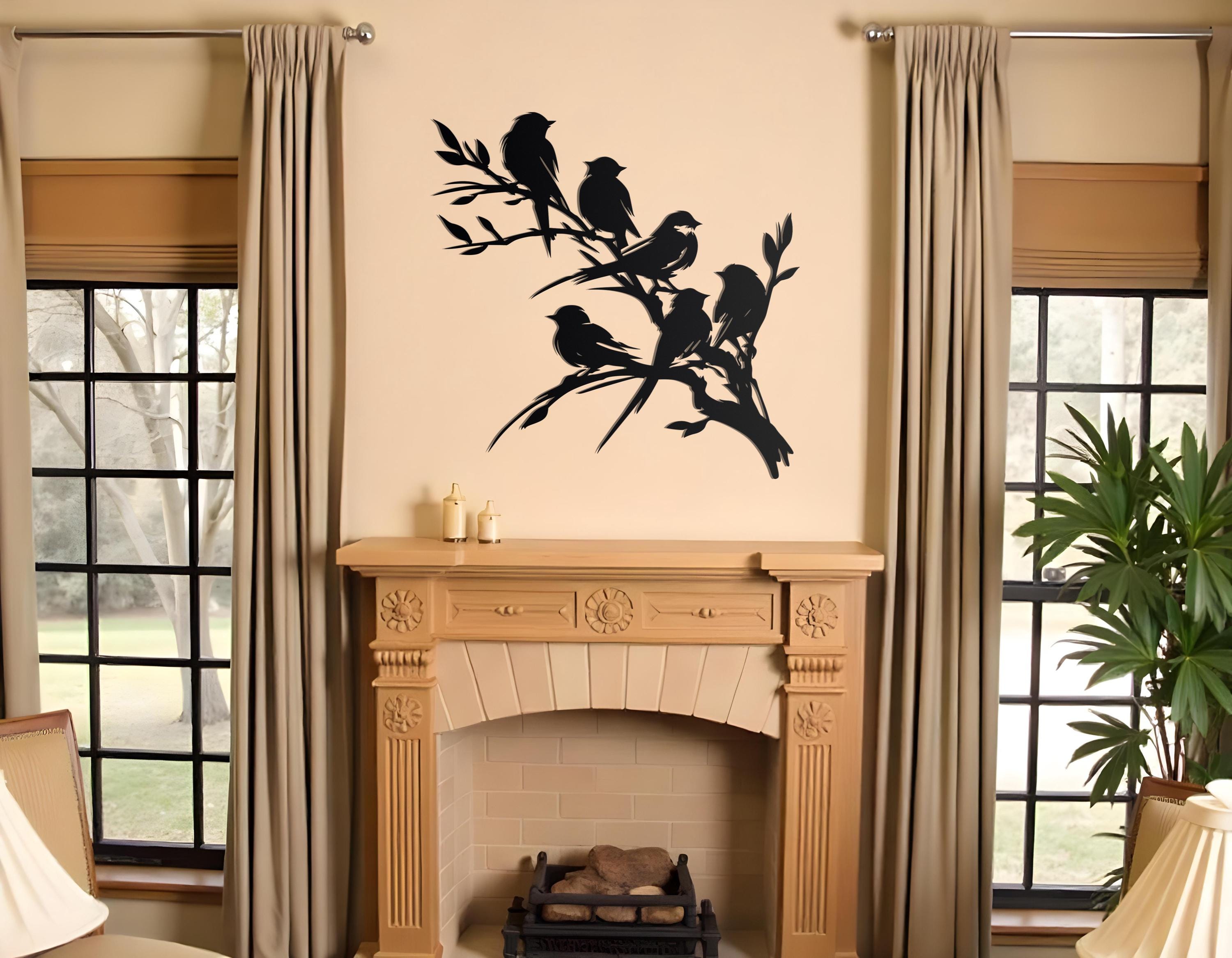 Birds on Branch Metal Wall Art | Nature Wall Decor | Bird Lover Gifts ...