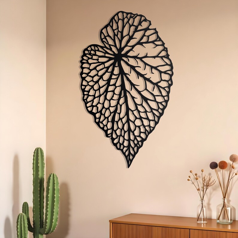 Leaf Metal Wall Art | Nature-inspired Home Decor | Metal Wall Decor ...