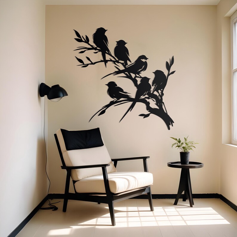 Birds on Branch Metal Wall Art | Nature Wall Decor | Bird Lover Gifts ...
