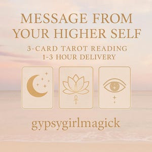 message de votre moi supérieur | Livraison en 1 heure Lecture | Divine Insight & Guidance 3 cartes Lecture du tarot psychique rapide, rapide et précise |