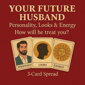 Carte de tarot du futur mari, lecture psychique d'amour | Personnalité, apparence, énergie et comment il vous traitera. Découvrez tout sur votre futur conjoint.