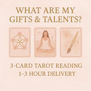 Quels sont mes dons et mes talents ? | Lecture de tarot psychique rapide, précise et rapide, 3 cartes | Livraison en 1 heure