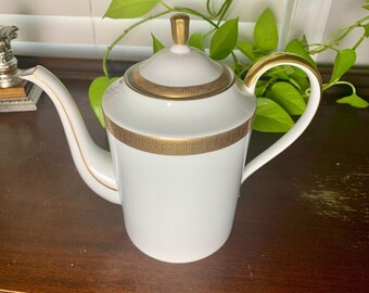 Vintage Faberge Fine China Agathon Coffee pot with Lid