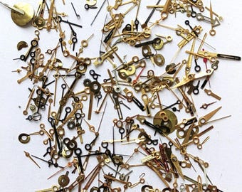 3 grams Vntg Watch Hands Antique Watch Hands Stick Watchmaker Repair Lot Replacement Watch Hands Watch Parts Supplies Jewelery Making.#235