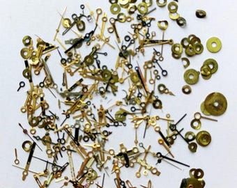 3 grams Vntg Watch Hands Antique Watch Hands Stick Watchmaker Repair Lot Replacement Watch Hands Watch Parts Supplies Jewelery Making.#230