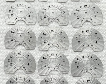 15 pcs. Vintage AGRU CHRONOMETRE Swiss Made Dials for Pocket Watch Faces #192
