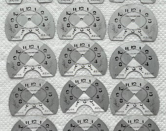 15 pcs. Vintage AGRU CHRONOMETRE Swiss Made Dials for Pocket Watch Faces #191