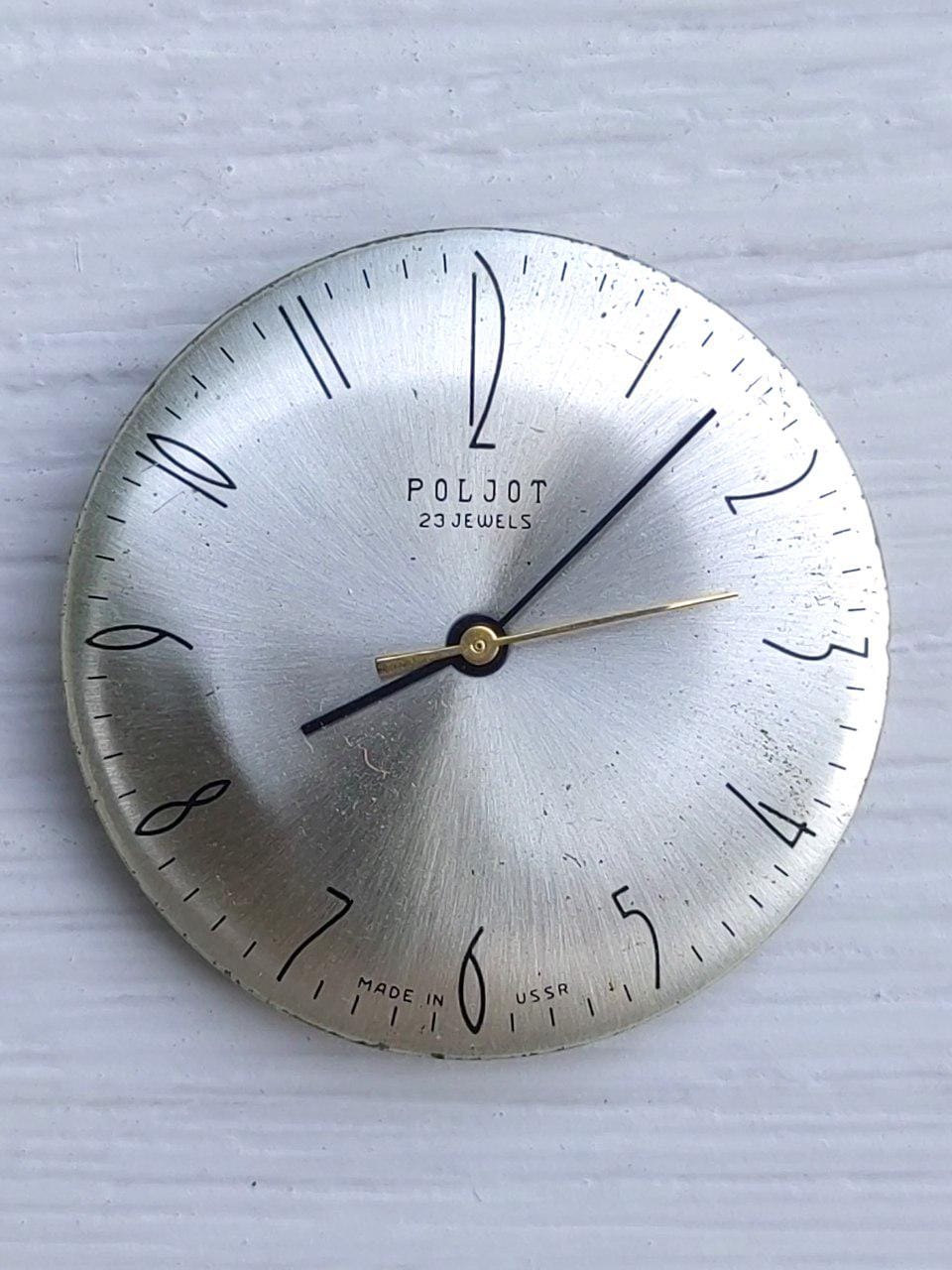 Poljot USSR Golden Yellow Mens Watch Movement MCHZ 2209 Caliber