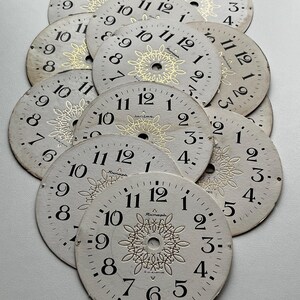 12 piezas de esferas de reloj de mesa YANTAR de la época soviética vintage de 110 mm, proyectos de arte Steampunk, esferas de reloj de mesa de cartón de forma redonda de la URSS *513