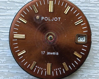 Poljot UdSSR Vintage Uhrwerk 2614.2H Kaliber Sowjetischer Vintage POLJOT Uhrmechanismus für Ersatz- oder Reparaturwerke Uhrwerk tickt #86