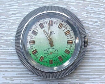 Reloj vintage ZIM URSS calibre 2602, reloj vintage soviético para hombre, de repuesto o para reparaciones, el reloj hace tictac, relojería *166