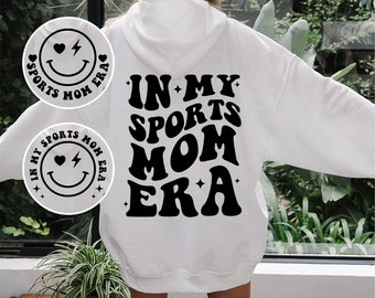 In My Sports Mom Era Svg Png, Sports Mom Svg Png, Retro Sports Mom Svg, Wavy Svg, In My Sports Mom Era Shirt, Cricut, Cut File, Sublimation
