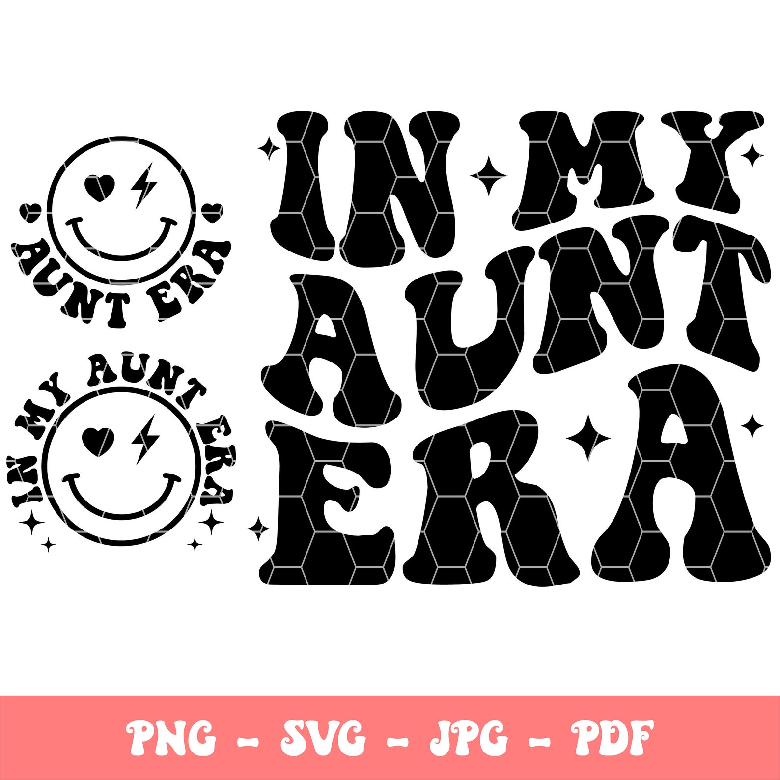 In My Aunt Era PNG SVG, Aunt Era Svg, Retro Aunt Svg, Aunt Shirt Png