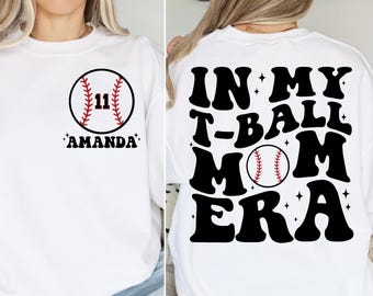 Custom In My T-Ball Mom Era Svg Png, T-Ball Mom Png, Gameday Svg, T-Ball Mama Svg, T-Ball Png, Motivational Svg, Personalized T-Ball Svg Png