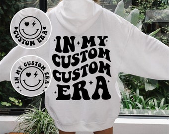 In My Custom Text Era Svg, Png, My Custom Era SVG PNG, Retro Era Svg, Groovy Shirt Svg, Wavy Stacked Era Svg, Cricut, Cut File, Silhouette