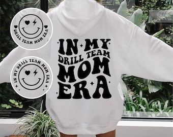 In My Drill Team Mom Era Svg Png, Drill Team Mom Svg Png, Retro Mom Svg, Wavy Svg, In My Drill Team Era Shirt, Cricut, Cut File, Sublimation