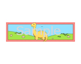 ABDL Diaper Sticker Download Dino Diplodocus