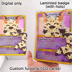 Custom fursona TCG badge