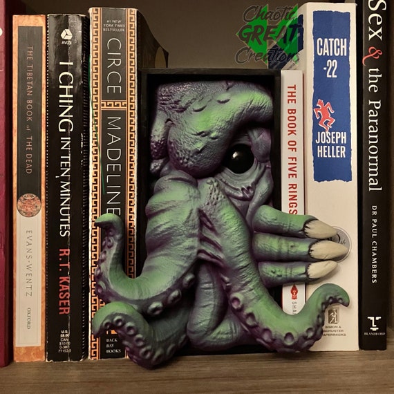 Cthulhu Book Nook Fantasy Creature Decor Item 3D Printed With Eco-resin and  Hand-painted 