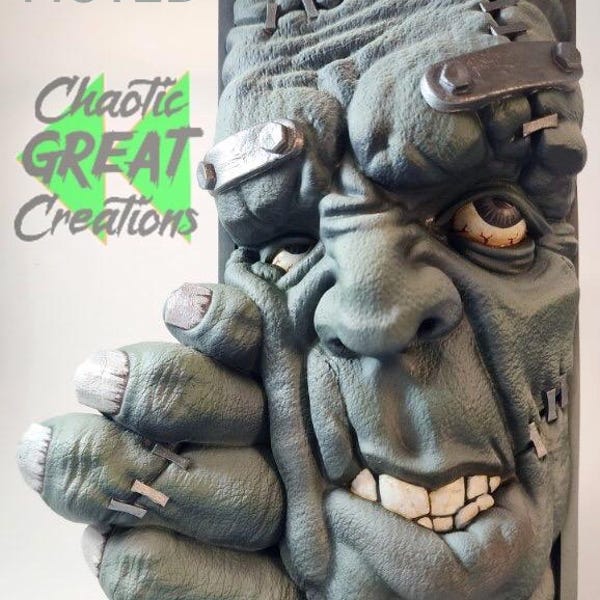 Frankenstein's Monster Book Nook - 3D Printed with Eco-Resin and Hand-Painted