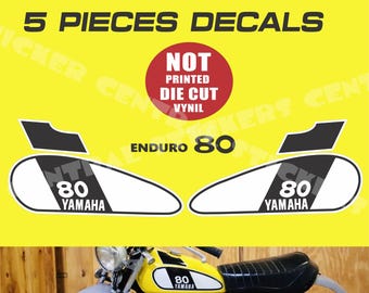 YAMAHA 1984 YZ80 YZ 80 FUEL GAS TANK DECALS GRAPHICS WICKED TOUGH