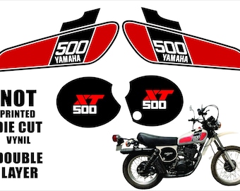 1974 Yamaha YZ250 Tank Cover Decal Graphic Kit - Restore Your Vintage Dirt Bike