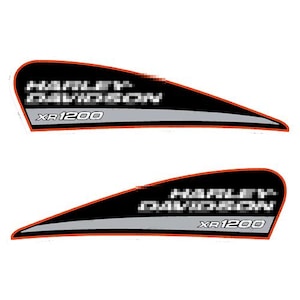 H-D XR1200 Fuel Tank Motorcycle Decals (Set of 2)