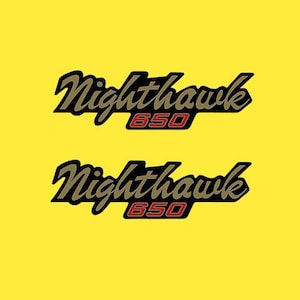 1982 Honda Nighthawk 650 Motorcycle Gas Tank Decals