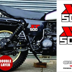 Yamaha XT 500 Decal, 1 pair (top-coatable) layered vinyl