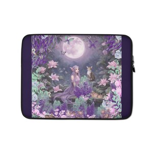 Pastel Fairy #15 dark purple Laptop Sleeve