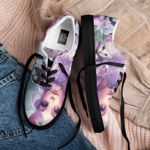 Pastel Fairy#10 Women’s lace-up canvas shoes