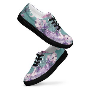 Pastel Fairy#2 Women’s lace-up canvas shoes