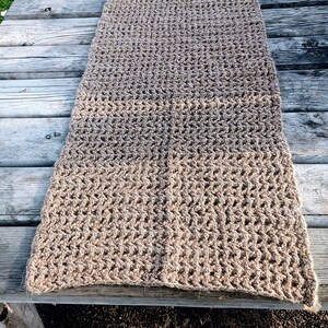 Bench Cushion Made of Jute , Crochet Jute Chair Cover , Universal Bench Pad , Zero Waste Living Gift zdjęcie 2