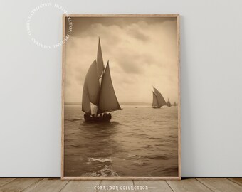 Foto de veleiro, imagem de vela, fotografia de veleiro, decoração de parede de iate, impressão de arte náutica, fotografia náutica, arte para impressão | F-11
