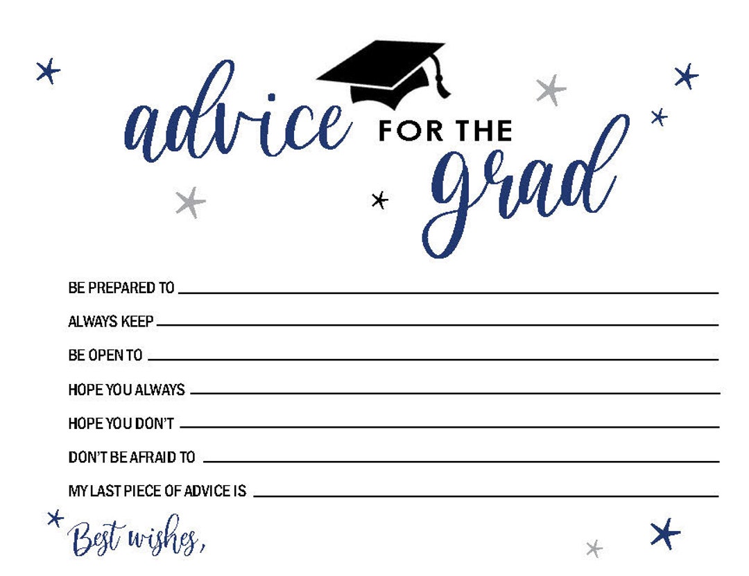 Advice for the Grad Cards Etsy