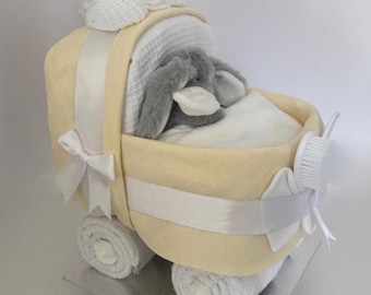 Nappy cake, pram Style, new baby hamper