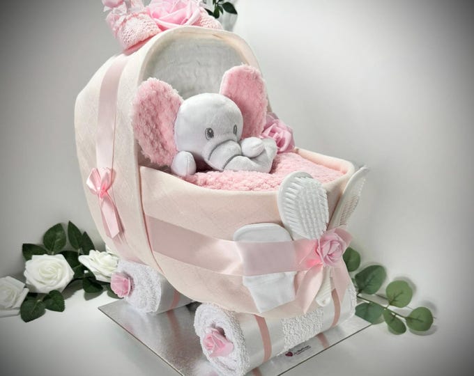 Nappy cake, pram Style, new baby hamper