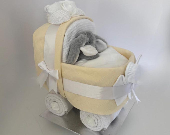 Nappy cake, pram Style, new baby hamper